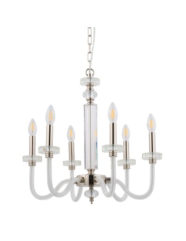 Nowodvorski HAMPTON Ceiling Max power chandelier 6x40W E14 Chrome 8154
