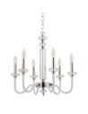 Nowodvorski HAMPTON Sufitowa Żyrandol Max moc 6x40W E14  Chrom 8154