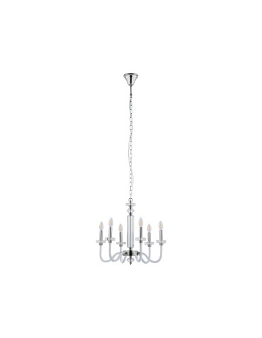 Nowodvorski HAMPTON Ceiling Max power chandelier 6x40W E14 Chrome 8154 - product 2