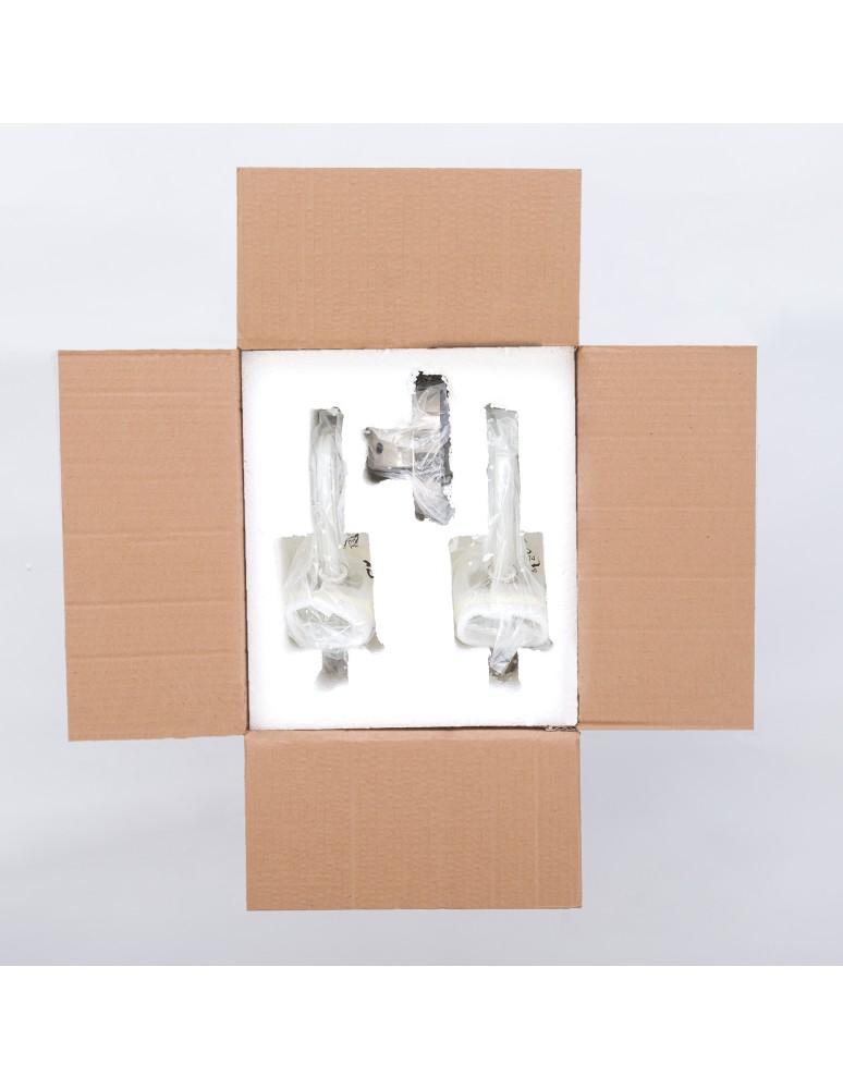 Chandelier wall lamps - Nowodvorski HAMPTON Wall Mounted Max power 2x40W E14 Chrome 8155 - product kolory-swiatla.pl 3