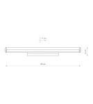 Wall lamps - Nowodvorski ION LED L Wall Wall lamp Max power 18W LED Chrome 8172 - product 3