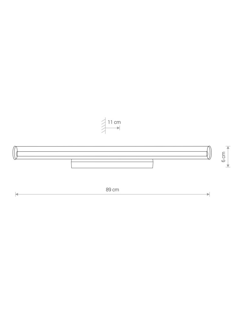 Wall lamps - Nowodvorski ION LED L Wall Wall lamp Max power 18W LED Chrome 8172 - product kolory-swiatla.pl 3
