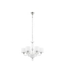Chandelier with lampshade - Nowodvorski NEWPORT Ceiling Max power chandelier 6x40W E14 White 8156 - product 1