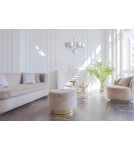 Chandelier with lampshade - Nowodvorski NEWPORT Ceiling Max power chandelier 6x40W E14 White 8156 - product 5