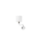 Wall lamps with lampshade - Nowodvorski NEWPORT Wall Mounted Max power 1x40W E14 White 8157 - product 1