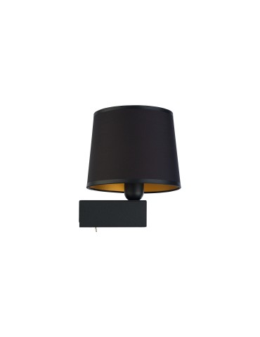 Nowodvorski CHILLIN Wall lamp with switch Max wattage 40W Black-gold 8197