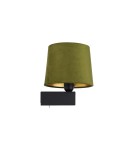 Wall lamps with lampshade - Nowodvorski CHILLIN Wall lamp with switch Max wattage 40W E27 Green-gold 8198 - product 1
