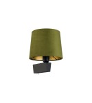 Wall lamps with lampshade - Nowodvorski CHILLIN Wall lamp with switch Max wattage 40W E27 Green-gold 8198 - product 3