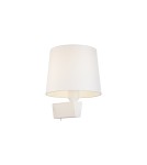 Wall lamps with lampshade - Nowodvorski CHILLIN Wall lamp with switch Max wattage 40W E27 White 8201 - product 2