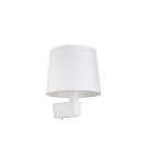 Wall lamps with lampshade - Nowodvorski CHILLIN Wall lamp with switch Max wattage 40W E27 White 8201 - product 3