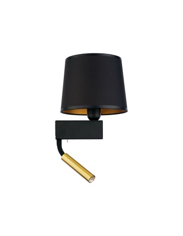 Nowodvorski CHILLIN Wall lamp with switch Max wattage 40W, 1x10W only LED E27, G9 Black-Gold 8213