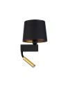 Nowodvorski CHILLIN Ścienna Kinkiet z włącznikiem Max moc 40W, 1x10W only LED E27, G9  Czarno-Złoty 8213