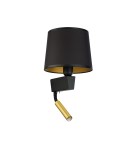 Reading wall lamps - Nowodvorski CHILLIN Wall lamp with switch Max wattage 40W, 1x10W only LED E27, G9 Black-Gold 8213 - product 3