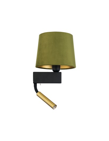 Nowodvorski CHILLIN Wall lamp with switch Max wattage 40W, 1x10W only LED E27, G9 Green-gold 8214