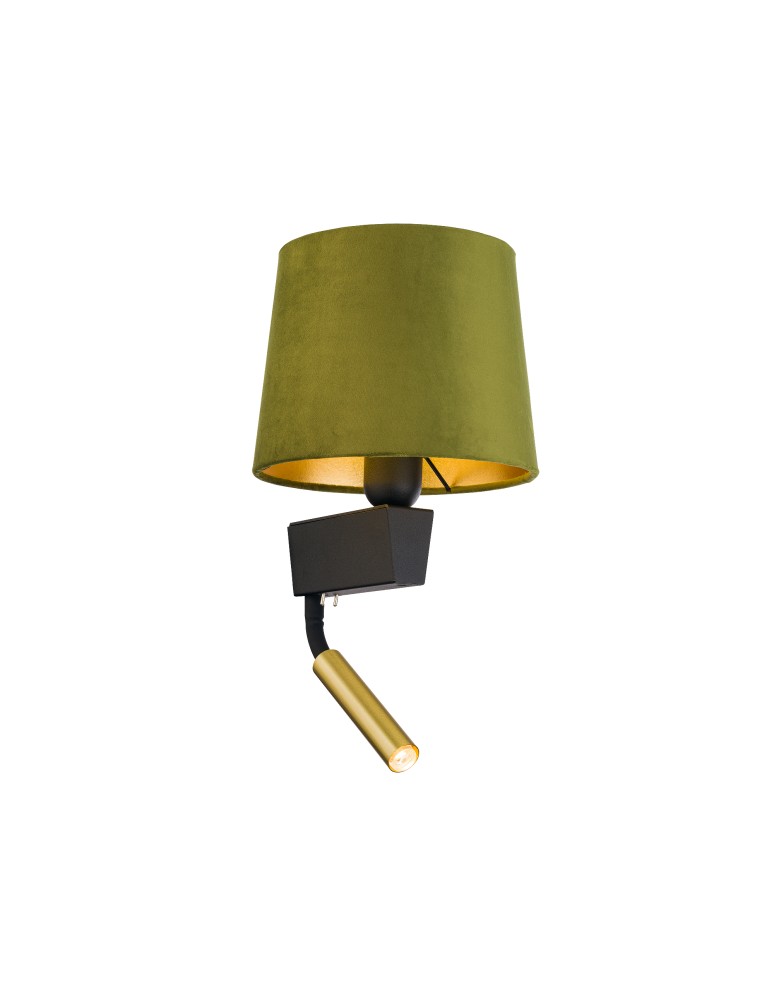 Reading wall lamps - Nowodvorski CHILLIN Wall lamp with switch Max wattage 40W, 1x10W only LED E27, G9 Green-gold 8214 - product kolory-swiatla.pl 2