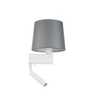 Reading wall lamps - Nowodvorski CHILLIN Wall lamp with switch Max wattage 40W, 1x10W only LED E27, G9 Grey 8215 - product 1