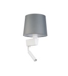 Reading wall lamps - Nowodvorski CHILLIN Wall lamp with switch Max wattage 40W, 1x10W only LED E27, G9 Grey 8215 - product 3