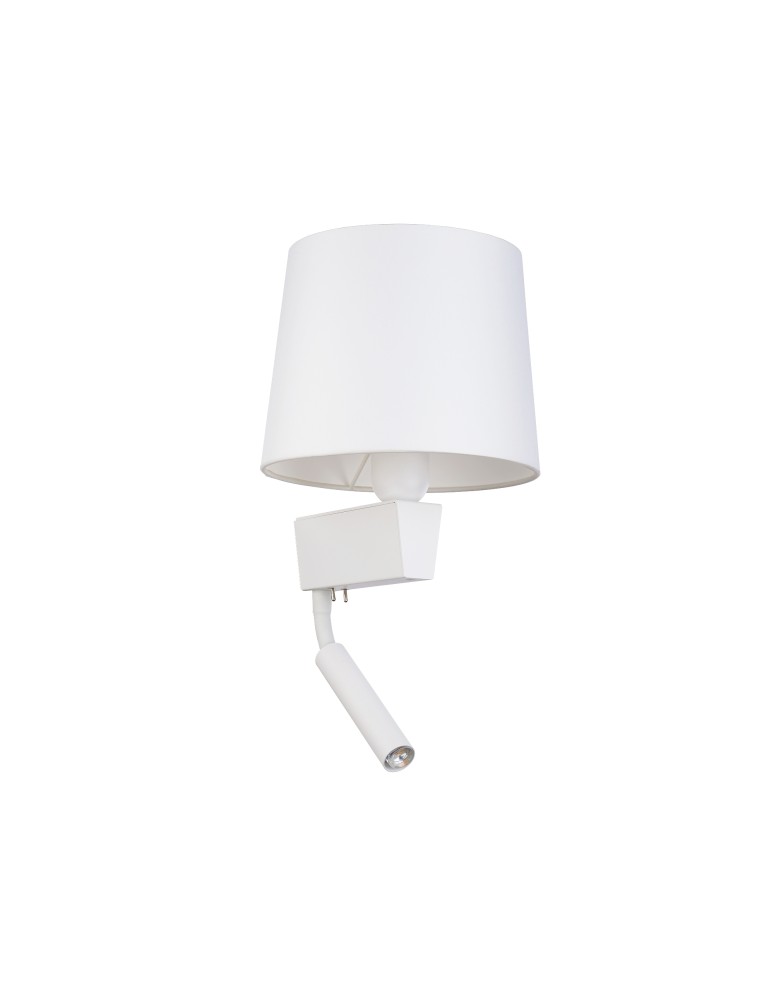Reading wall lamps - Nowodvorski CHILLIN Wall lamp with switch Max wattage 40W, 1x10W only LED E27, G9 White 8216 - product kolory-swiatla.pl 3