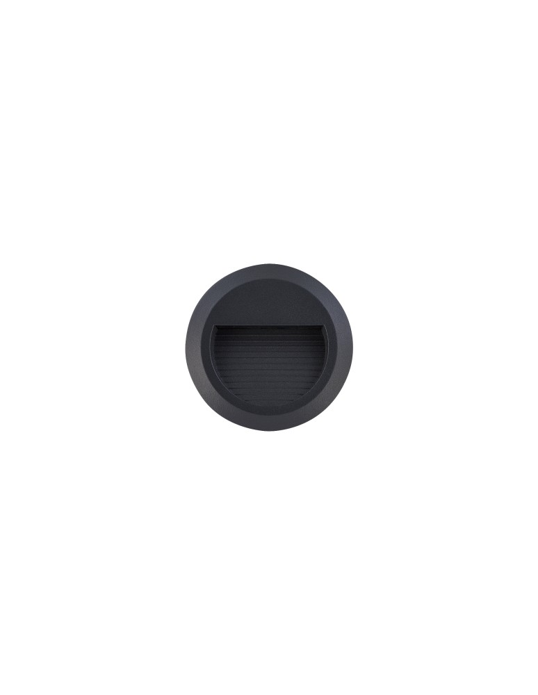 Lamps for path lighting - Nowodvorski SIDEWALK ROUND LED Outdoor Surface Mounted Wall Max wattage 1.6W LED IP54 Black 8147 - product kolory-swiatla.pl 2