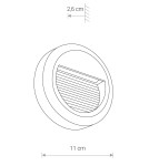 Lamps for path lighting - Nowodvorski SIDEWALK ROUND LED Outdoor Surface Mounted Wall Max wattage 1.6W LED IP54 Black 8147 - product 5