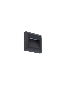 Nowodvorski SIDEWALK SQUARE LED Outdoor Surface Mounted Wall Max wattage 1.6W LED IP54 Black 8148 - product 2