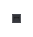Lamps for path lighting - Nowodvorski SIDEWALK SQUARE LED Outdoor Surface Mounted Wall Max wattage 1.6W LED IP54 Black 8148 - product 3