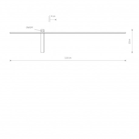 Nowodvorski IMPULSE LED L Ścienna Kinkiet obrazowe Max moc 15W LED IP23 Czarny 8117