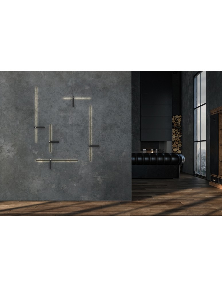 Modern wall lamps - Nowodvorski IMPULSE LED L Wall lamp picture wall lamp Max power 15W LED IP23 Black 8117 - product kolory-swiatla.pl 5
