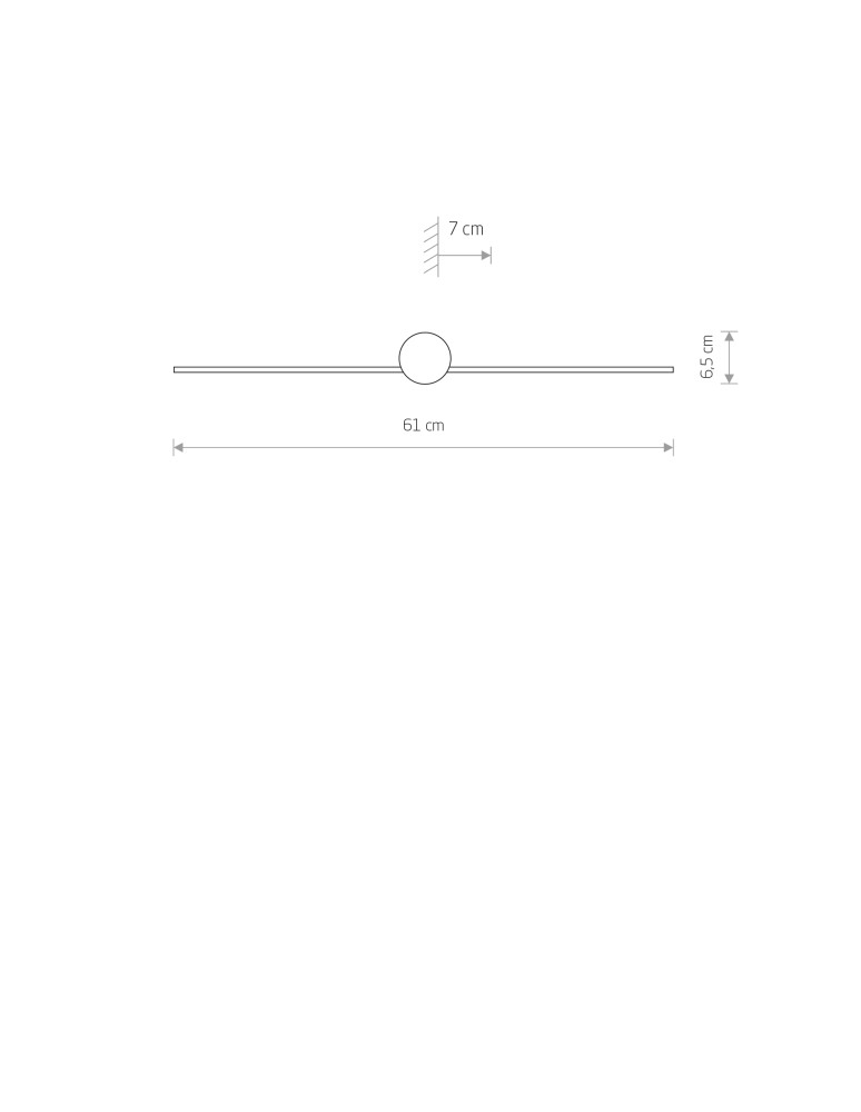 Bathroom wall lamps - Nowodvorski PIN LED S Wall Wall lamp Picture wall lamp Max wattage 6W LED IP44 Black 8127 - product kolory-swiatla.pl 6