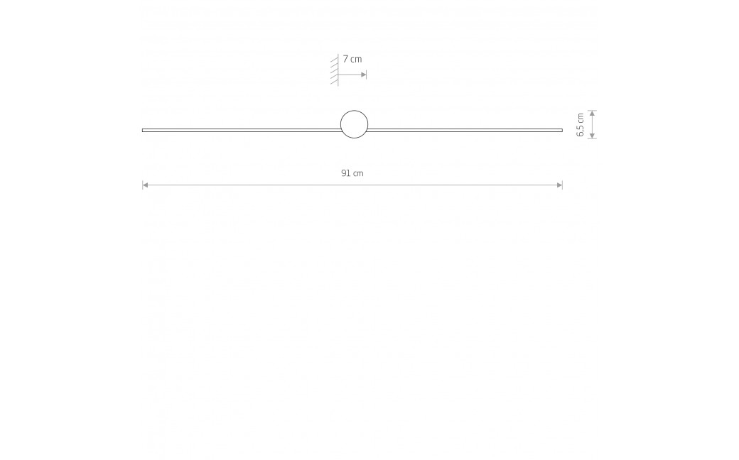 Nowodvorski PIN LED M Ścienna Kinkiet obrazowe Max moc 10W LED IP44 Czarny 8128