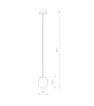 Pendant lamps - Nowodvorski ICE EGG A Suspended Ceiling Max wattage 25W G9 IP44 Black 8124 - product 4