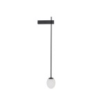 Bathroom wall lamps - Nowodvorski ICE EGG B Wall Wall lamp Max wattage 25W G9 IP44 Black 8125 - product 1