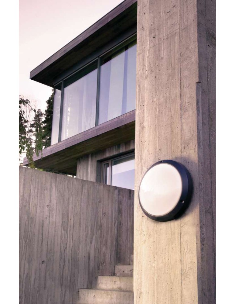 Outdoor ceiling lamps - Norlys Bornholm ceiling/wall LED 10W Aluminum 541AL - product kolory-swiatla.pl 2