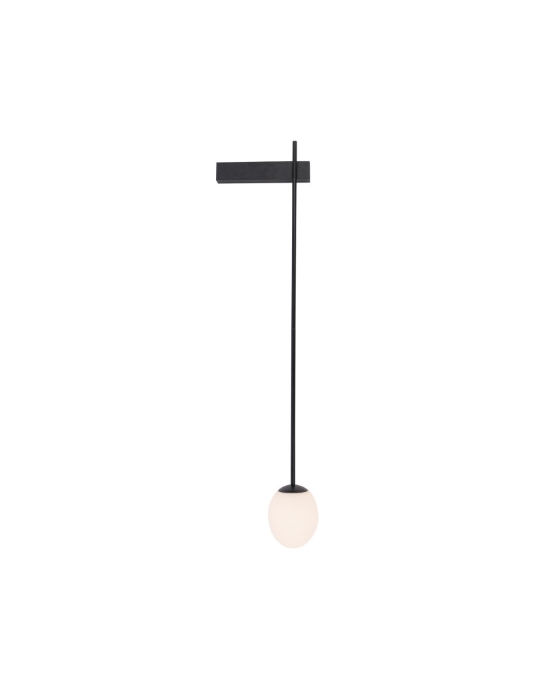 Bathroom wall lamps - Nowodvorski ICE EGG B Wall Wall lamp Max wattage 25W G9 IP44 Black 8125 - product kolory-swiatla.pl 2