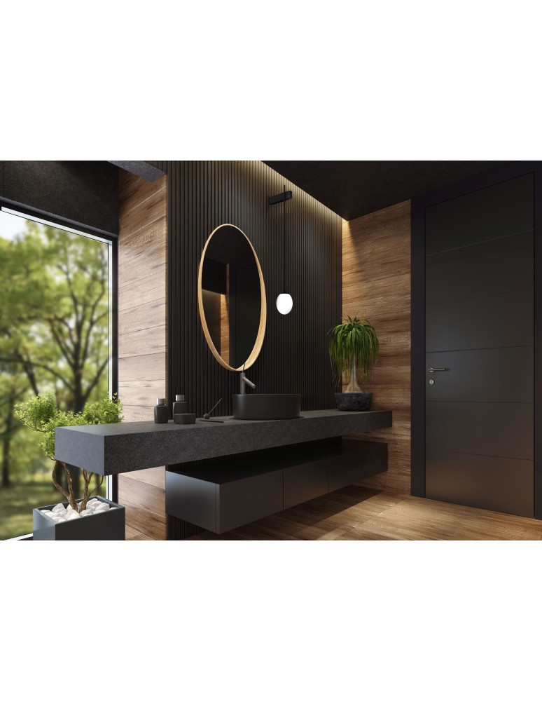 Bathroom wall lamps - Nowodvorski ICE EGG B Wall Wall lamp Max wattage 25W G9 IP44 Black 8125 - product kolory-swiatla.pl 5
