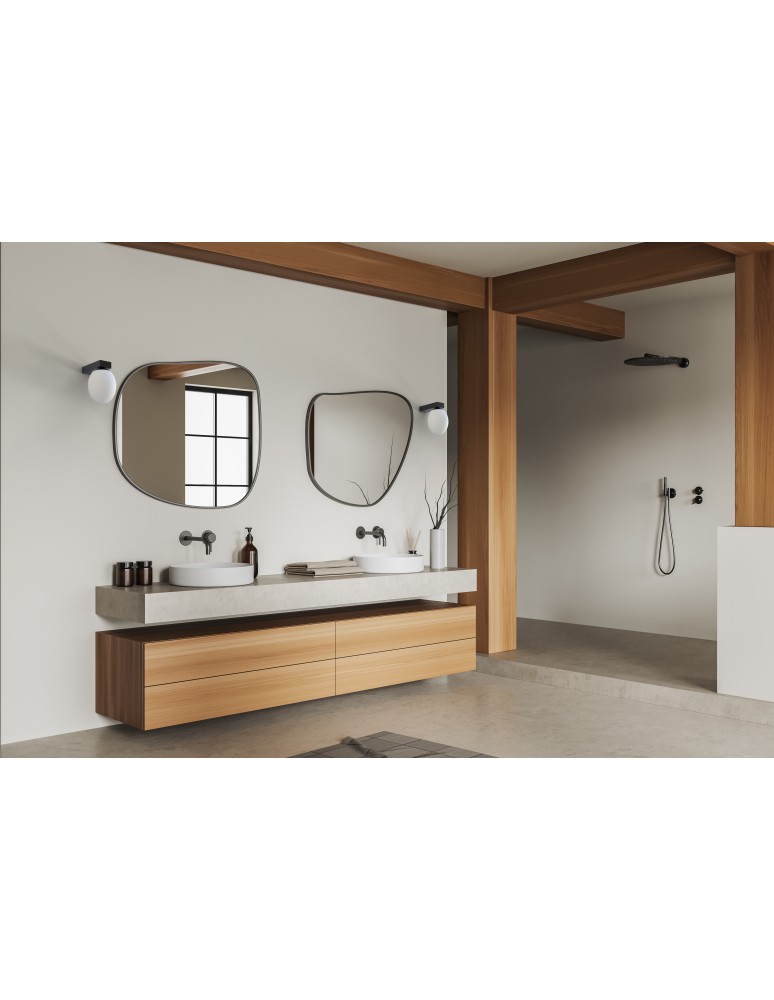 Bathroom wall lamps - Nowodvorski ICE EGG C Wall Wall lamp Max wattage 25W G9 IP44 Black 8132 - product kolory-swiatla.pl 3