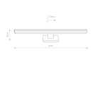 Bathroom wall lamps - Nowodvorski PICASSO LED Wall lamp Max moc 12W LED IP44 Chrome 8131 - product 4