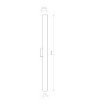 Bathroom wall lamps - Nowodvorski ICE TUBE LED M Wall lamp Max moc 18W LED IP44 Chrome 8120 - product 4