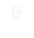 Ceiling luminaires for replaceable light source - Nowodvorski HALO Spot Surface Max wattage 10W only LED GU10 White 8195 - product 5