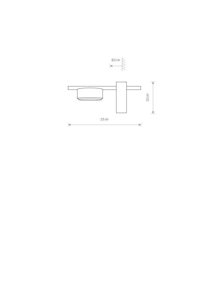 Wall lamps - Nowodvorski PILLS Wall Mounted Max power 1x8W GX53 Black 8265 - product kolory-swiatla.pl 4