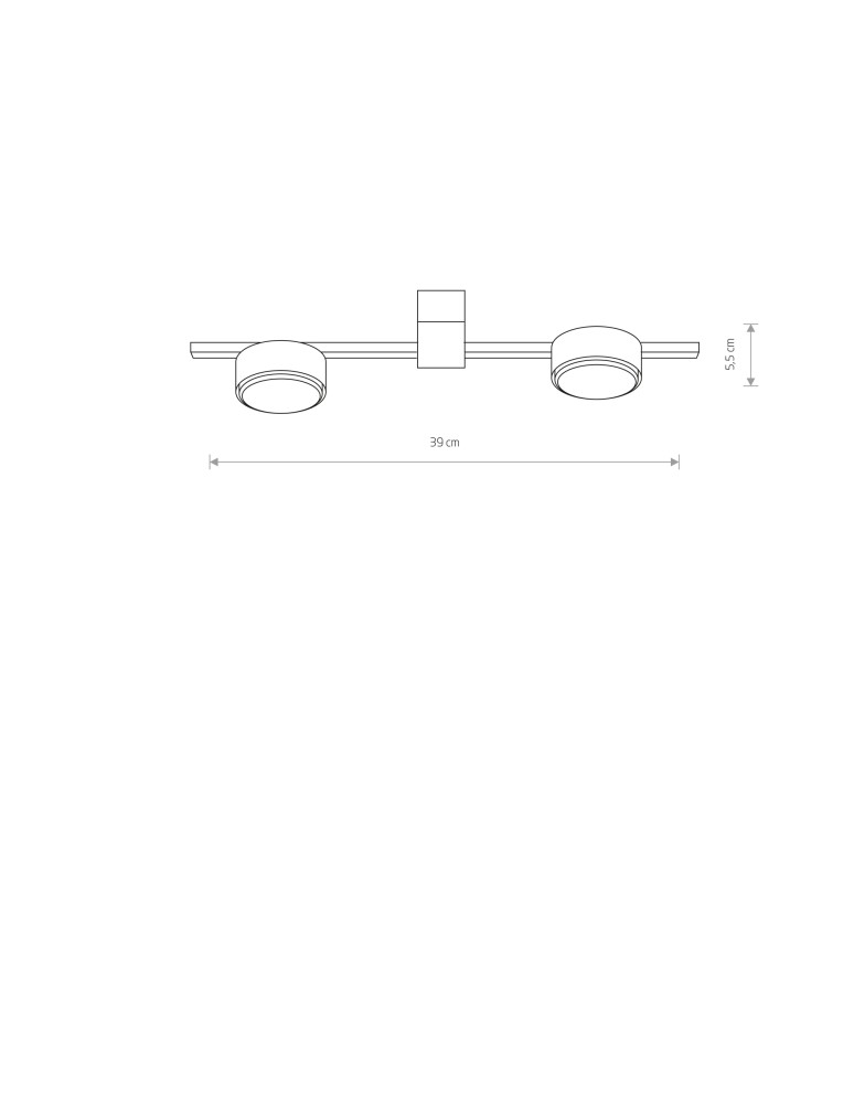 Modern ceiling lamps - Nowodvorski PILLS Ceiling Plafond Max power 2x8W GX53 White 8270 - product kolory-swiatla.pl 4