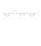 Modern ceiling lamps - Nowodvorski PILLS Ceiling Plafond Max power 3x8W GX53 White 8268 - product 4