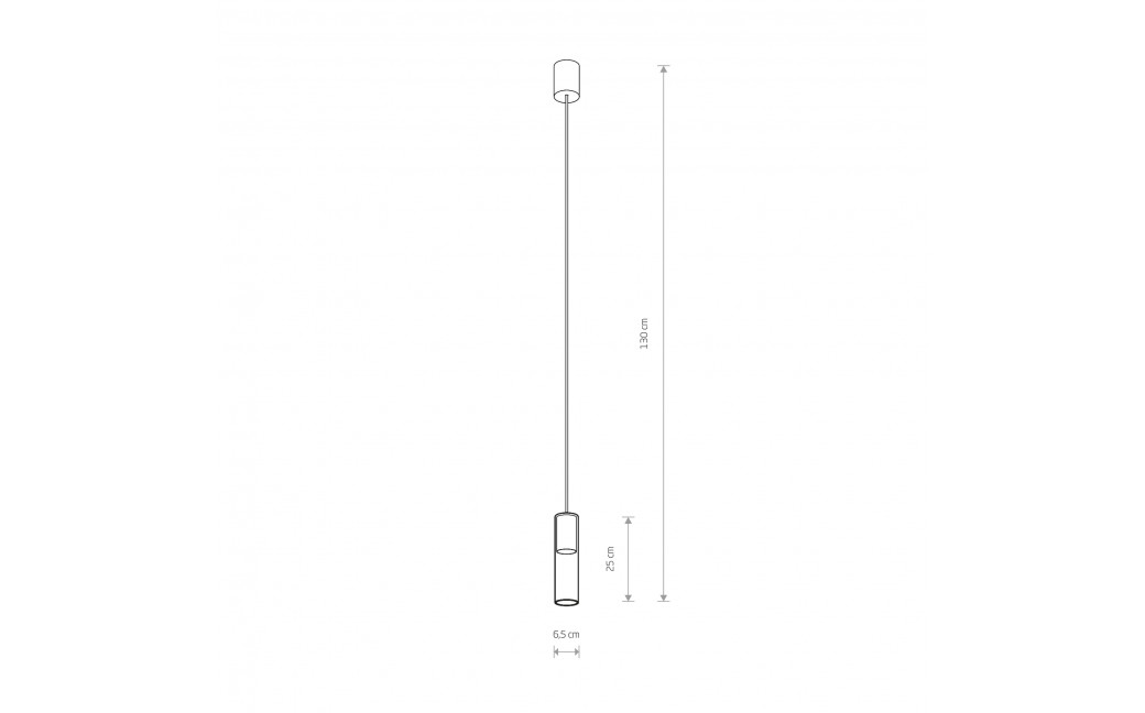 Nowodvorski CYLINDER M Sufitowa Wisząca Max moc 10W only LED GU10 Transparentny 7868