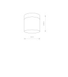 Hermetic plafonds - Nowodvorski CAYO Ceiling Plafond Max power 1x40W G9 IP44 Black 8055 - product 2