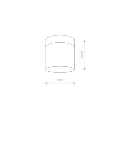Nowodvorski CAYO Sufitowa Plafon Max moc 1x40W G9 IP44 Czarny 8055 - produkt 2
