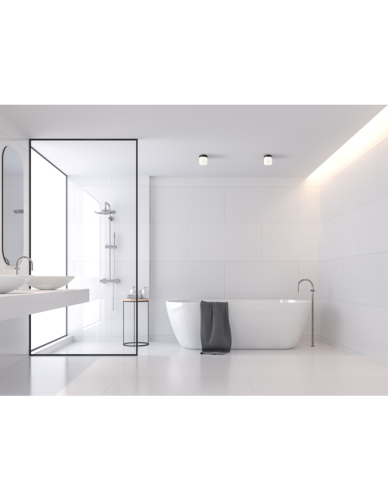 Hermetic plafonds - Nowodvorski CAYO Ceiling Plafond Max power 1x40W G9 IP44 Black 8055 - product kolory-swiatla.pl 3