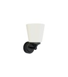 Bathroom wall lamps - Nowodvorski BALI Wall Mounted Max power 1x25W E14 IP44 Black 8053 - product 1