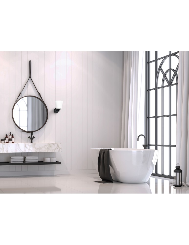 Bathroom wall lamps - Nowodvorski BALI Wall Mounted Max power 1x25W E14 IP44 Black 8053 - product kolory-swiatla.pl 3