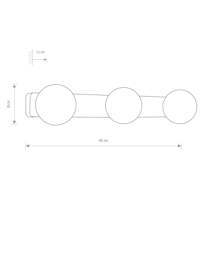 Bathroom wall lamps - Nowodvorski BRAZOS Wall Mounted Max power 3x25W G9 IP44 Black 8056 - product kolory-swiatla.pl 2