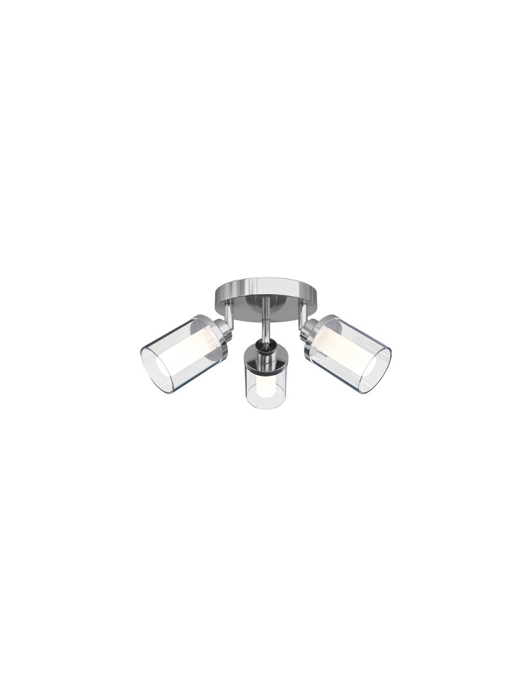 Bathroom ceiling lamps - Nowodvorski VISTA Ceiling Plafond/Suspended Max power 3x25W only LED G9 IP44 Chrome 8050 - product kolory-swiatla.pl 1